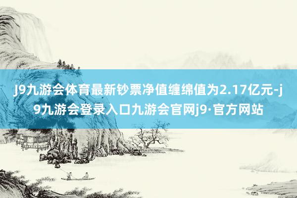 J9九游会体育最新钞票净值缠绵值为2.17亿元-j9九游会登录入口九游会官网j9·官方网站